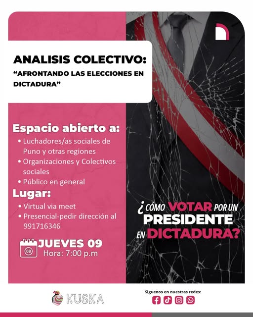 ANALISIS COLECTIVO”AFRONTANDO LAS ELECCIONES EN DICTADURA”